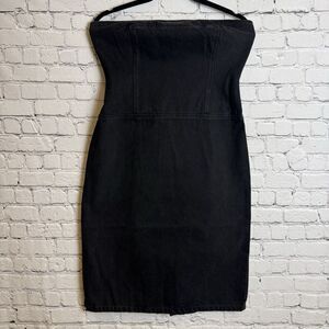 LAUREN Ralph Lauren Women's Denim‎ Dress Strapless Tube Size 10/MEDIUM
